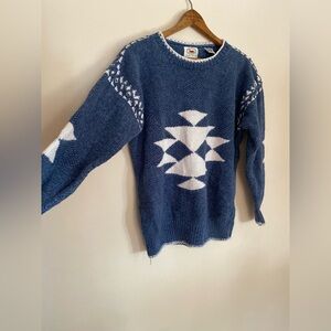 Vintage hand knit Nordic sweater